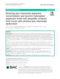 Evidence from Horses with Pituitary Pars Intermedia Dysfunction Jessica S