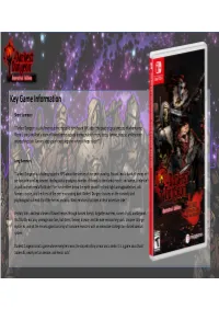 Key Game Information