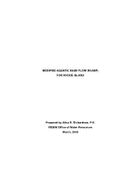 Modified Aquatic Base Flow (Ri-Abf) for Rhode Island