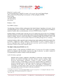 Submitted Via Online Portal Pre-Sessional Working Groupun