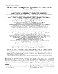 The New Higher Level Classification of Eukaryotes with Emphasis on the Taxonomy of Protists