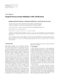 Atypical Steatocystoma Multiplex with Calcification