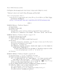 Math 11200/20 Lectures Outline I Will Update This