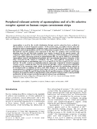 Peripheral Relaxant Activity of Apomorphine and of a D1 Selective Receptor Agonist on Human Corpus Cavernosum Strips