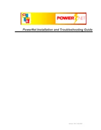 Powernet Installation and Troubleshooting Guide