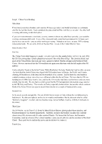 Script – Cuban Crisis Briefing Title Slide If You Were a Missile Or