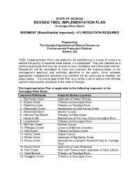 REVISED TMDL IMPLEMENTATION PLAN Ocmulgee River Basin