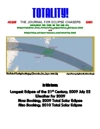 TOTALITY!, We Have Done a GOOGLE Web Search to Find Travel Agents That Are Presently Booking Eclipse Tours