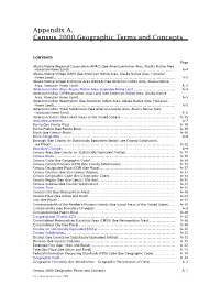 Census 2000 Geographic Terms and Concepts