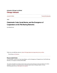 Charismatic Code, Social Norms, and the Emergence of Cooperation on the File-Sharing Networks