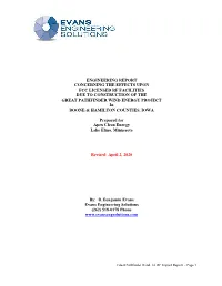 Engineering Report Concerning