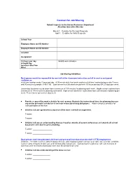 Job Sharing Guidelines