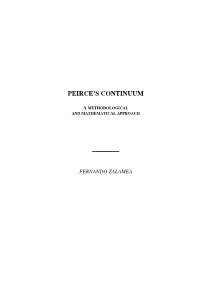 Peirce's Continuum ––––––––