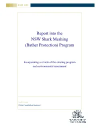 Report Into the NSW Shark Meshing (Bather Protection) Program