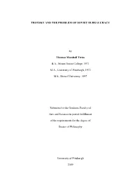 Trotsky and the Problem of Soviet Bureaucracy