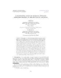 A Comparative Study on Nonlocal Diffusion Operators Related to the Fractional Laplacian