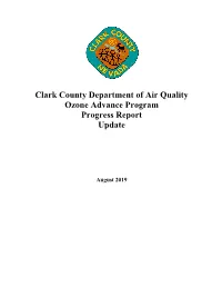 Clark County Department of Air Quality Ozone Advance Program Progress Report Update