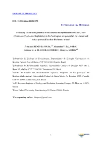 Crustacea: Cladocera: Daphniidae) in the Neotropics: Are Generalists Threatened and Relicts Protected by Their Life-History Traits?