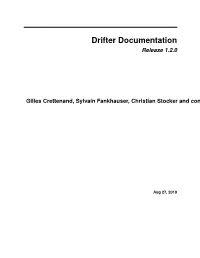 Drifter Documentation Release 1.2.0