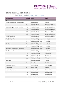 Local List SPD Part B