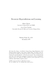 Recurrent Hyperinflations and Learning