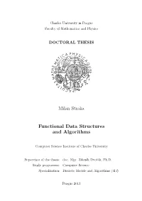 Functional Data Structures and Algorithms