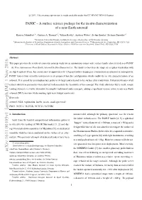 PANIC-A Surface Science Package for the in Situ Characterization of a Near