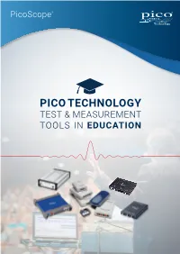 Pico Technology Test & Measurement Tools in Education Test and Measurement