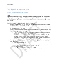 Appendix 2.6C: Censoring Scenarios