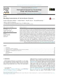 Blocking Transmission of Vector-Borne Diseases