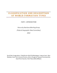 Classification and Description of World Formation Types