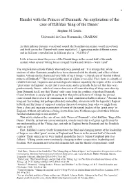 Hamlet with the Princes of Denmark: an Exploration of the Case of Hálfdan ‘King of the Danes’ Stephen M