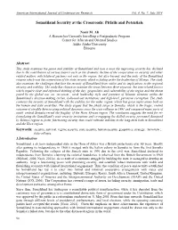 Somaliland Security at the Crossroads: Pitfalls and Potentials