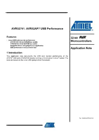 AVR32701: AVR32AP7 USB Performance