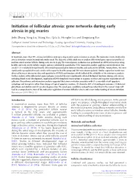 Initiation of Follicular Atresia: Gene Networks During Early Atresia in Pig Ovaries