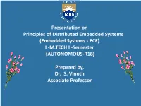 Embedded Systems - ECE)​​ I -M.TECH I -Semester (AUTONOMOUS-R18