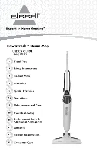 Powerfresh™ Steam Mop USER's GUIDE 1440-J SERIES