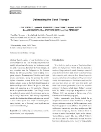 Delineating the Coral Triangle