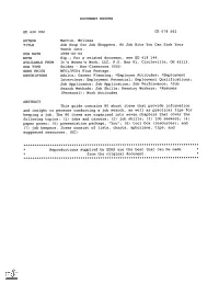 Job Soup for Job Shoppers. 80 Job Bits You Can Sink Your Teeth Into. PUB DATE 1998-00-00 NOTE 81P.; for a Related Document, See ED 419 144