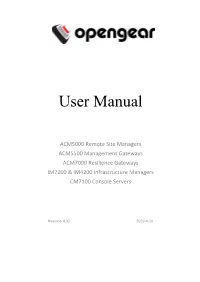 Opengear User Manual 4.4.Pdf