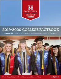 2019-2020 COLLEGE FACTBOOK Compiled By: Lindsey R