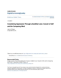 Considering Oppression Through a Buddhist Lens: Conceit of Self and the Comparing Mind
