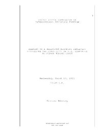 Hearing Transcript