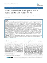 Reliable Identification at the Species Level of Brucella Isolates With