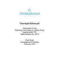 Oversight Enhanced”