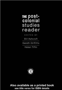 The Post-Colonial Studies Reader