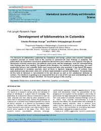 Bibliometrics Development and Indicators in Science