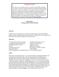 Creating a Silver Mirrored Flask