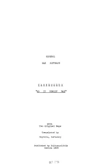 GENERAL Ilkx HOFFMANN T a N N E N B E R G IT R'eally WAS" with Two Original Maps Translated by Captain, Intan