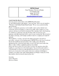 MPMS Band Handbook